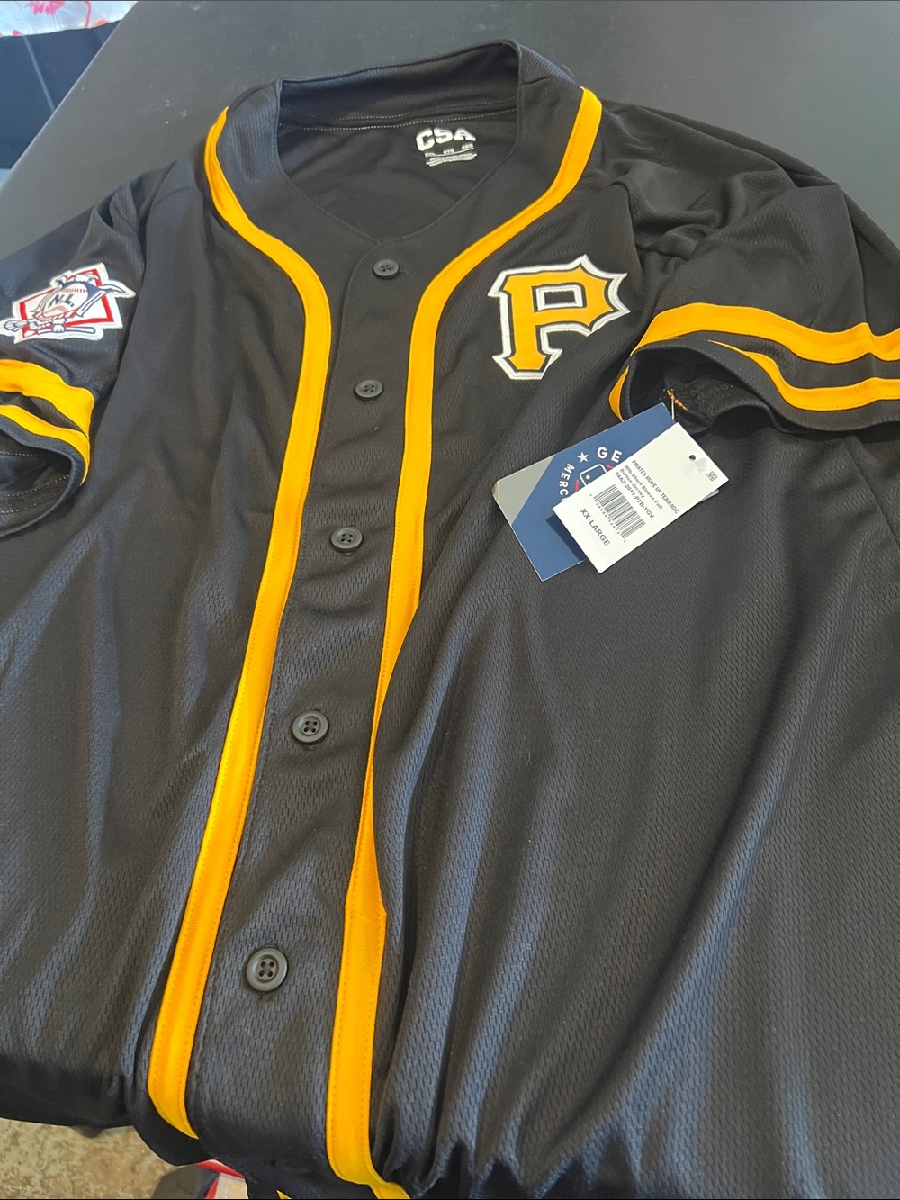 Pittsburgh CSA Pirates Black & Gold Baseball Jersey